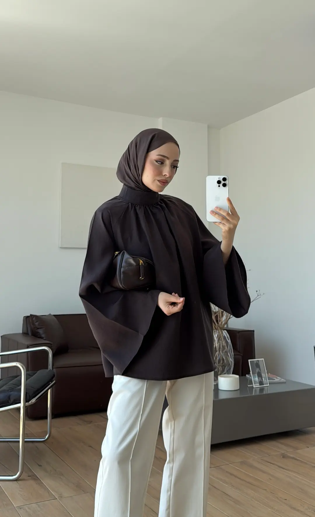 Reglan Salaş Tunik Kahve