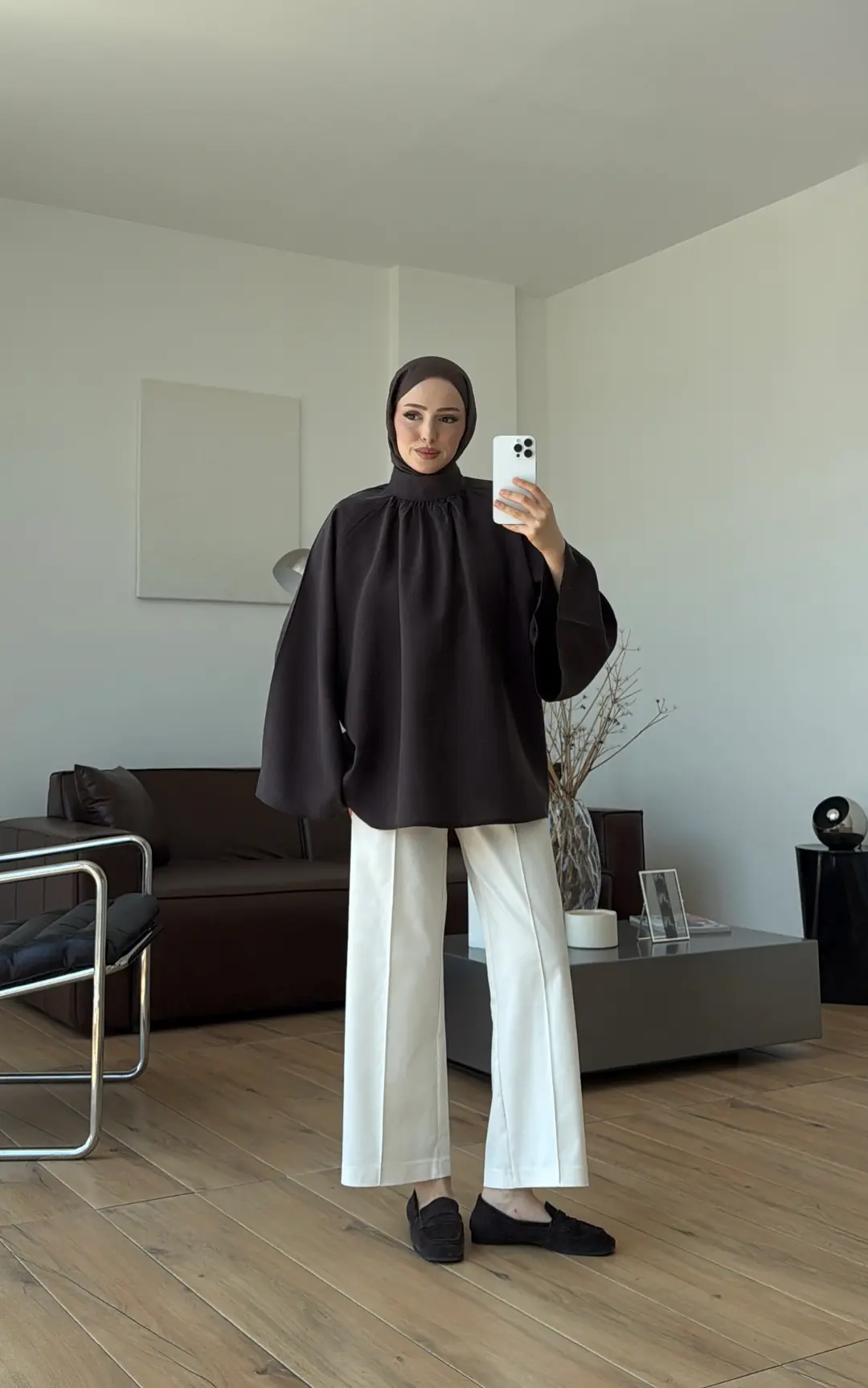 Reglan Salaş Tunik Kahve