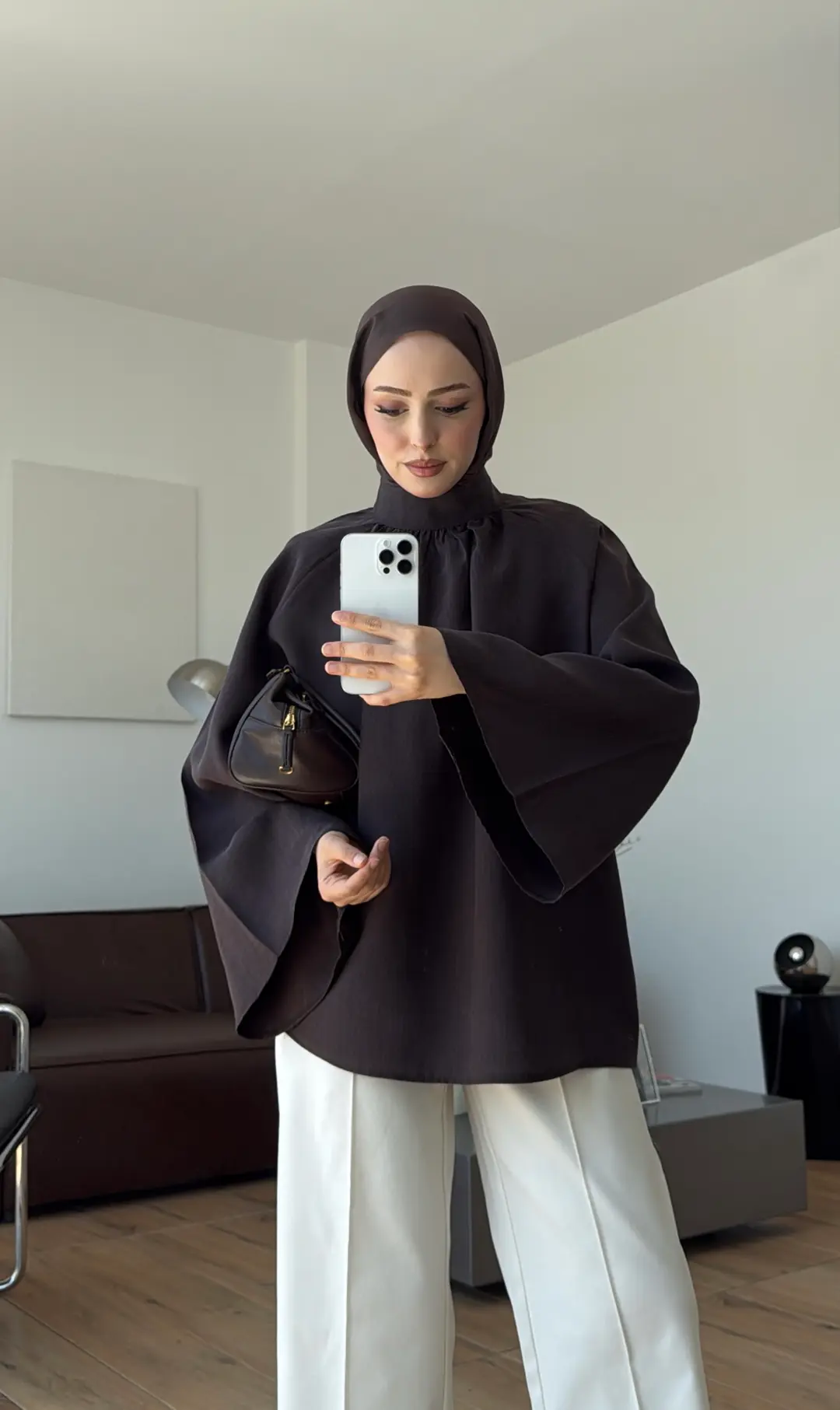 Reglan Salaş Tunik Kahve