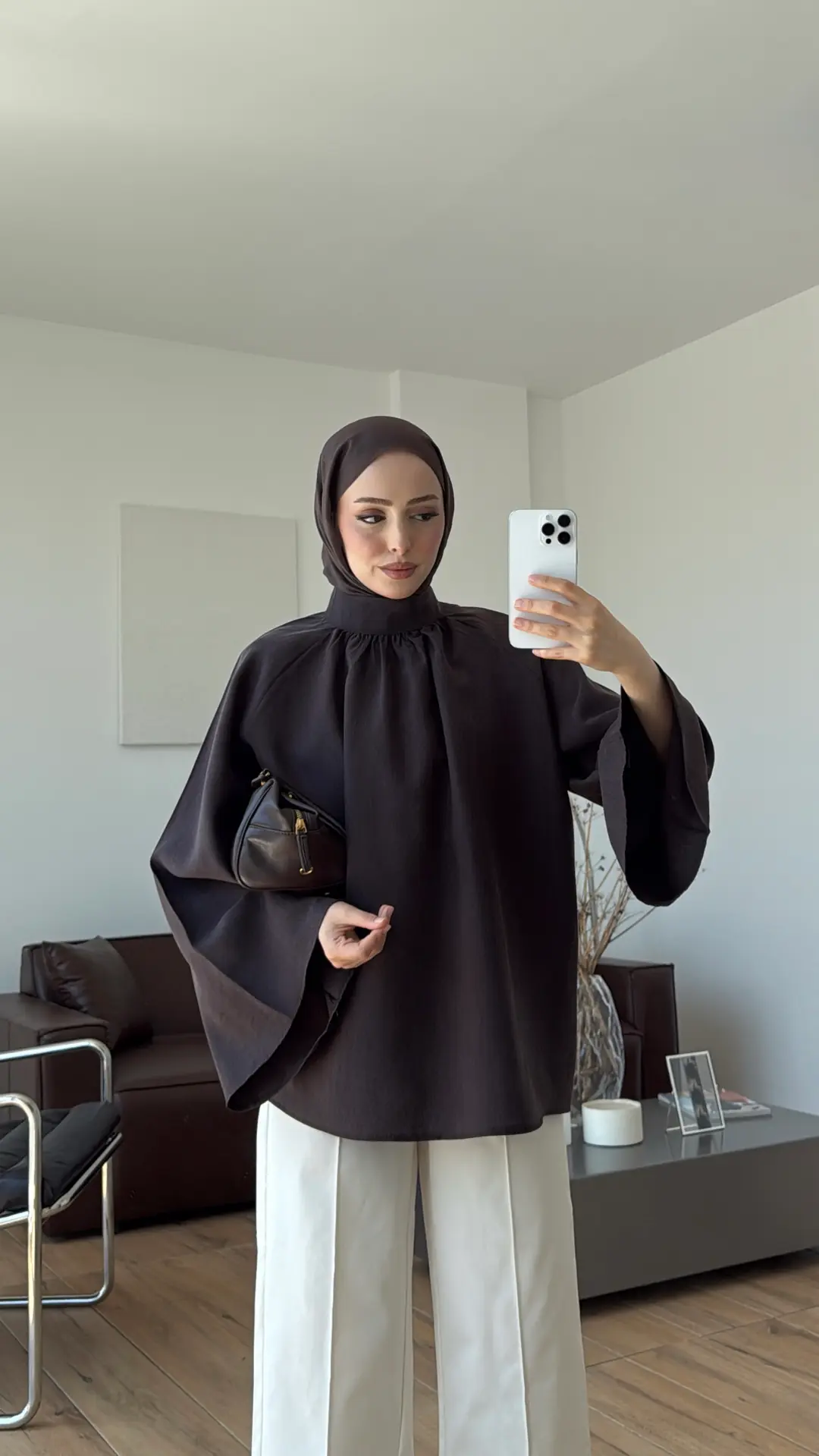 Reglan Salaş Tunik Kahve