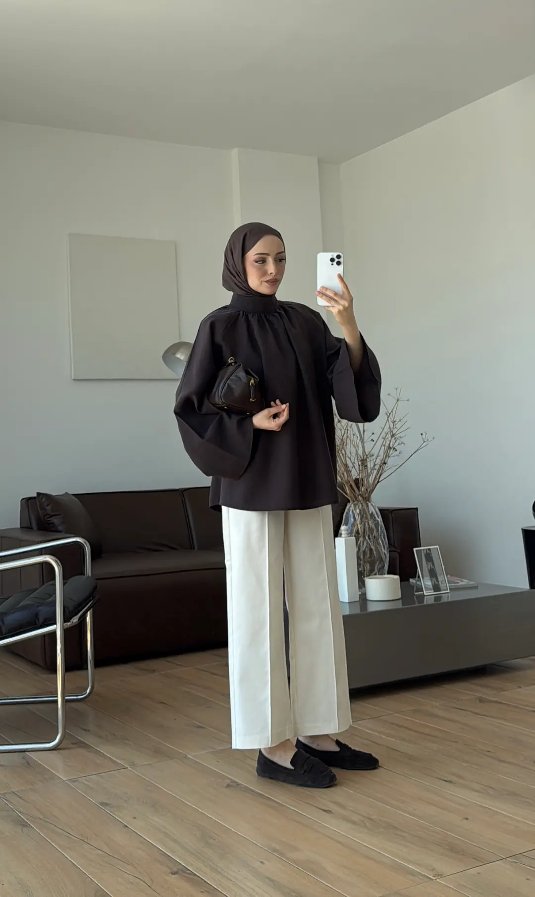 Reglan Salaş Tunik Kahve