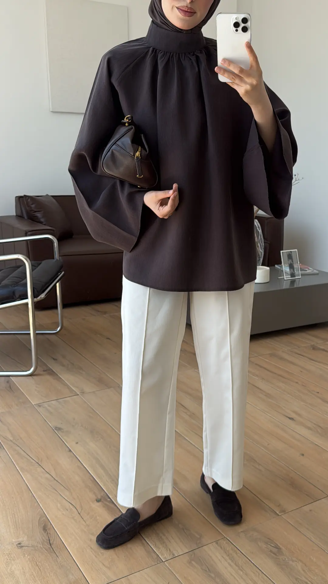 Reglan Salaş Tunik Kahve