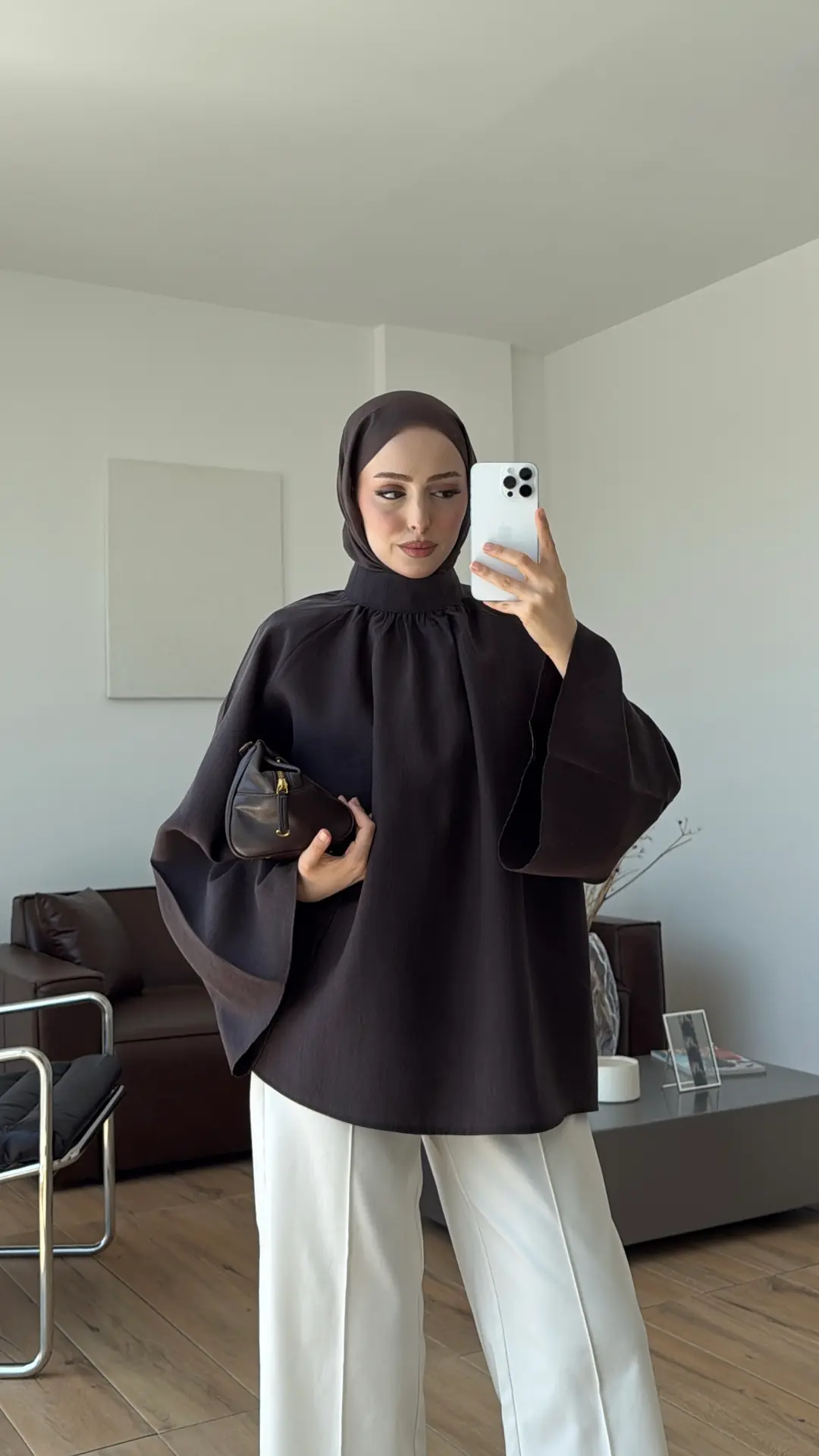 Reglan Salaş Tunik Kahve