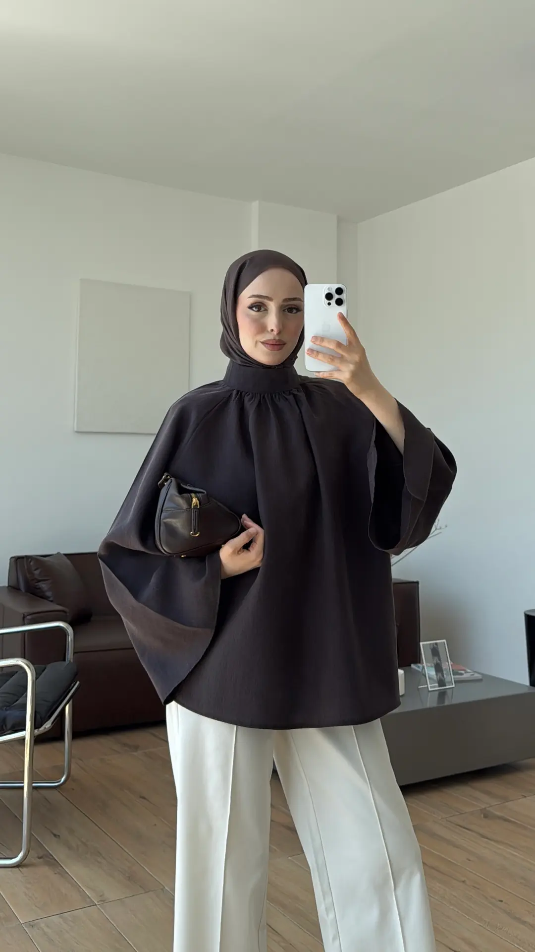 Reglan Salaş Tunik Kahve