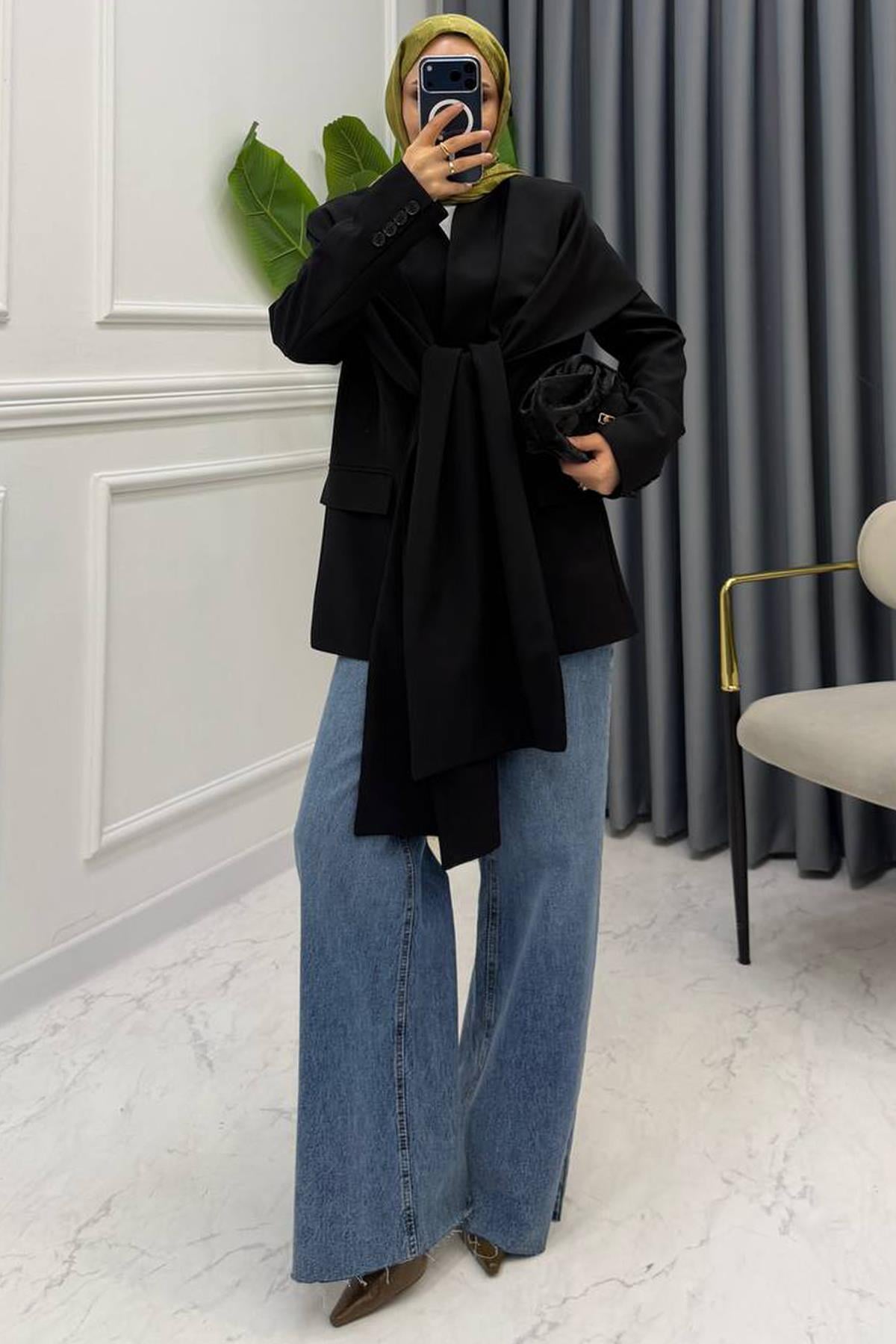 ZR MODEL BLAZER CEKET SİYAH