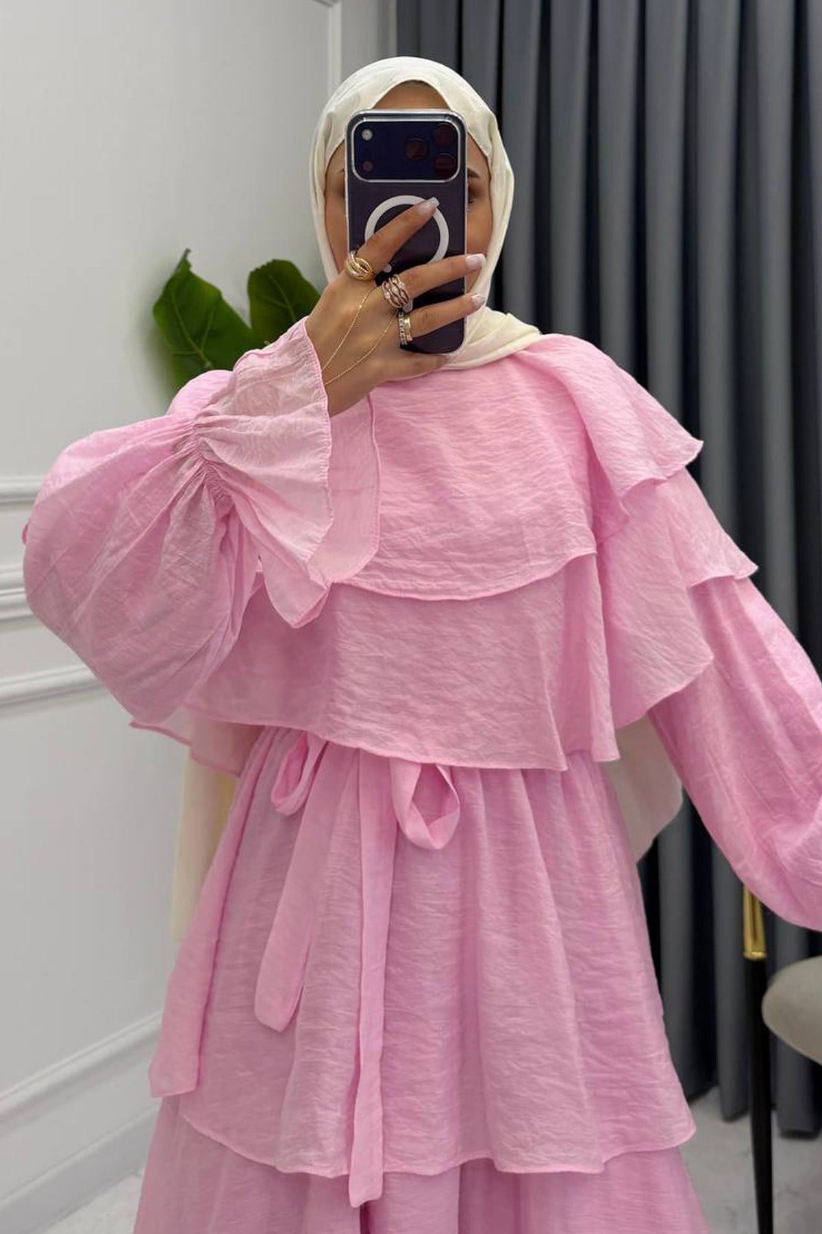 KAT KAT VUAL ELBİSE PEMBE