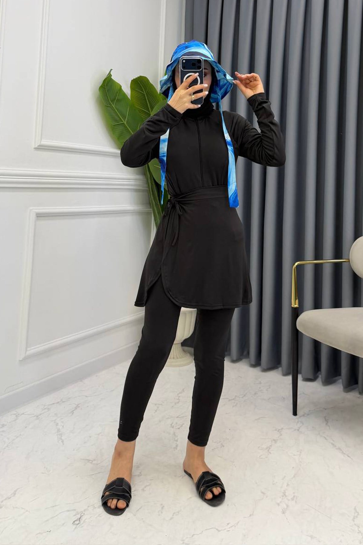 SARA 3 LÜ MAYO TAKIM SİYAH