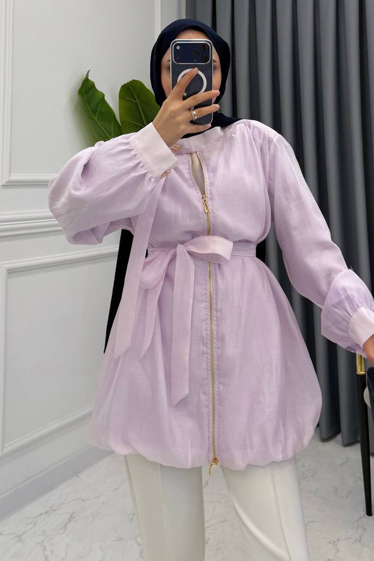 VUAL BOMBER CEKET LİLA